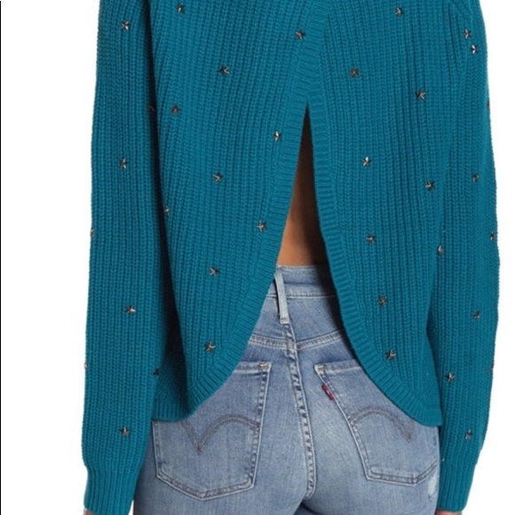 🚨Final Sale🚨 NWT Wildfox OPEN BACK Stars Sweater Top - Picture 10 of 13